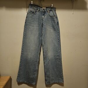 Motel Rocks Blue Wide Leg Jeans